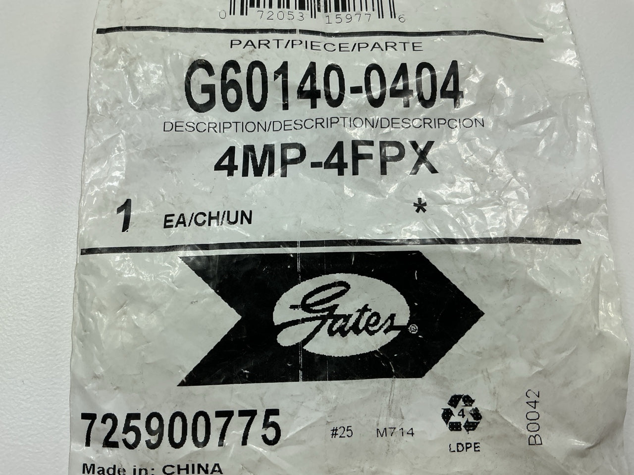 Gates G60140-0404 Male Pipe NPTF To Female Pipe Swivel NPSM Adapter - 4MP-4FPX