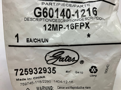 Gates G60140-1216 Male Pipe Female Pipe Swivel NPSM Adapter, 3/4''-14 X 1''-11.5