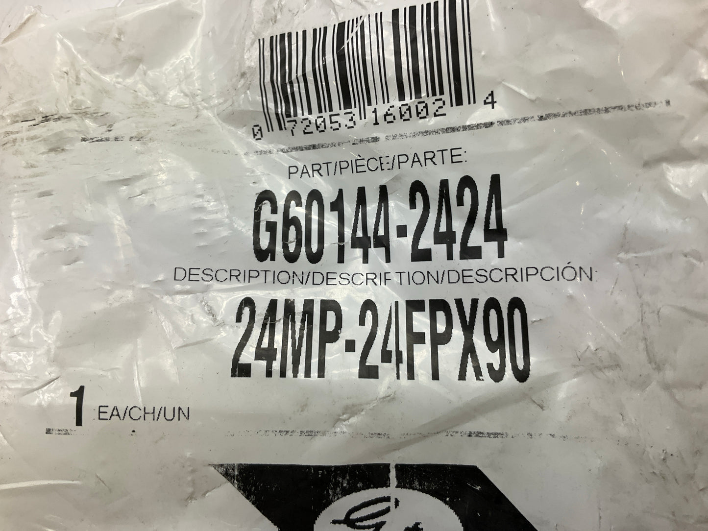 Gates G60144-2424 90° Male Pipe NPTF To Female Pipe Swivel NPSM - 24MP-24FPX90