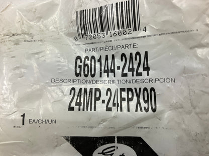 Gates G60144-2424 90° Male Pipe NPTF To Female Pipe Swivel NPSM - 24MP-24FPX90