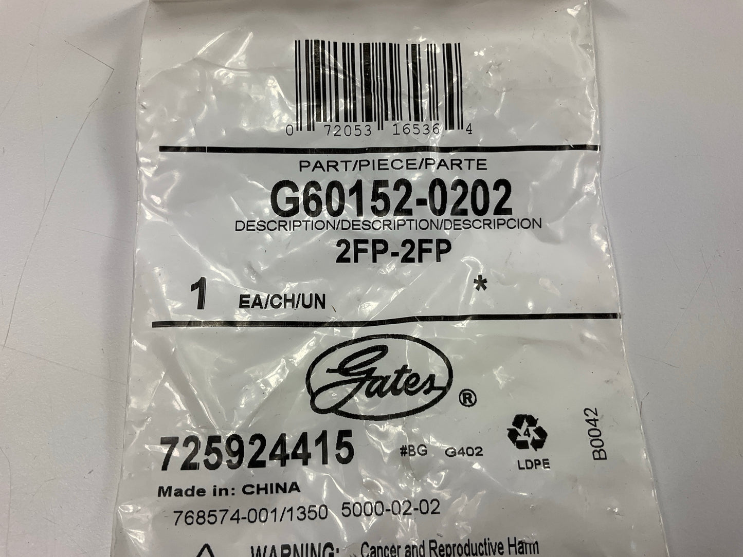 Gates G60152-0202 Female Pipe NPTF To Female Pipe NPTF 1/8''-27 Thread