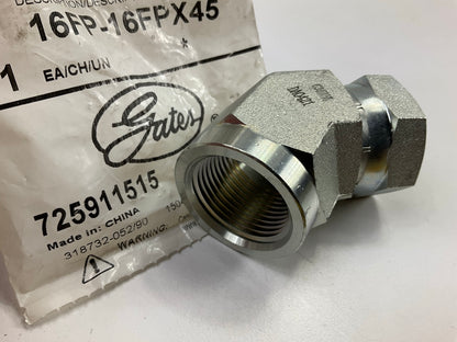 Gates G60162-1616 Hydraulic 45 Degree Swivel Fitting, NPTF To NPSM, 1''-11 1/2