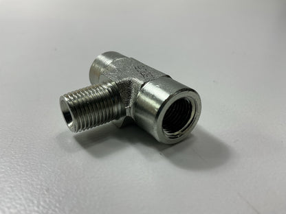Gates G60183-0202 Hydraulic Fitting Female Pipe NPTF To Male Pipe NPTF Tee 1/8''