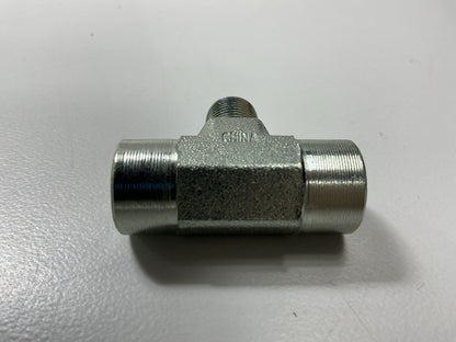Gates G60183-0202 Hydraulic Fitting Female Pipe NPTF To Male Pipe NPTF Tee 1/8''