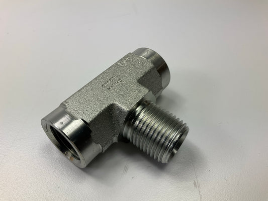 Gates G60183-0808 Female Pipe NPTF On Run To Male Pipe NPTF Tee - 8FP-8FP-8MP