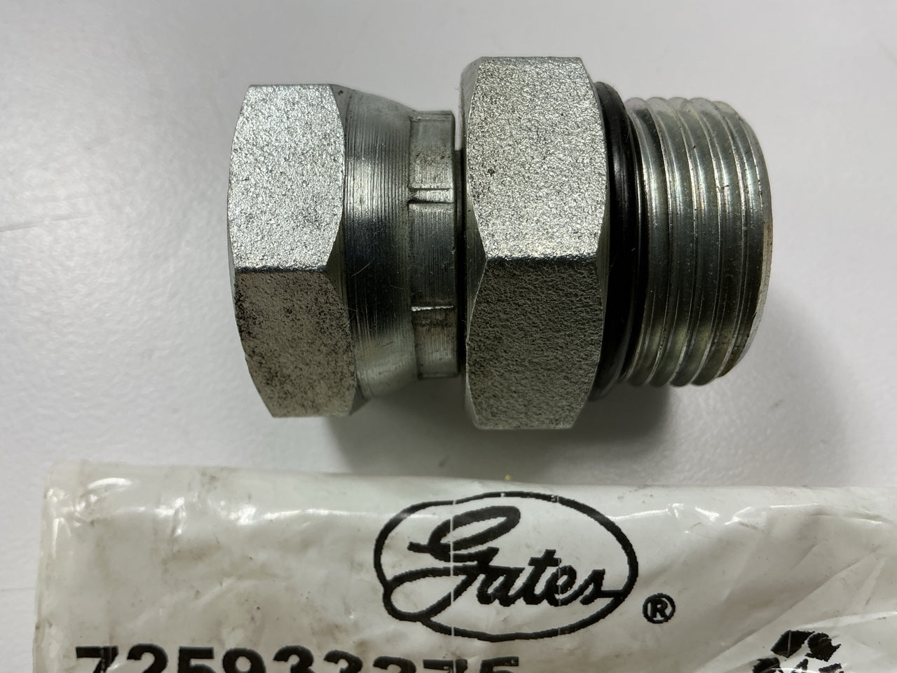 Gates G60285-1412 Male O-Ring To Female Hose Adapter 1-3/16''-12 X 3/4''-14 Thread