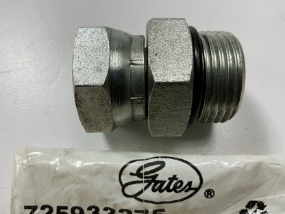 Gates G60285-1412 Male O-Ring To Female Hose Adapter 1-3/16''-12 X 3/4''-14 Thread