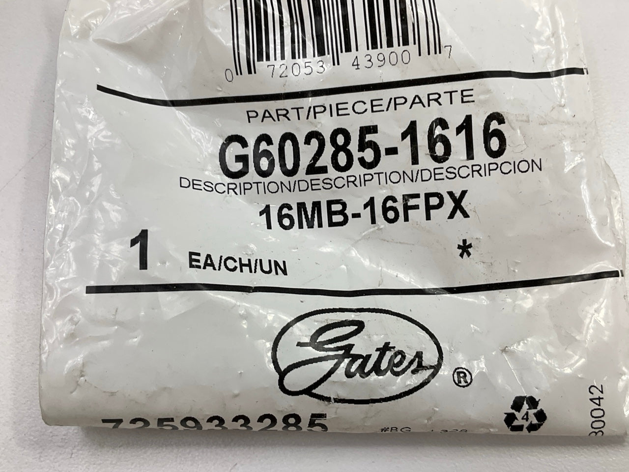 Gates G60285-1616 Male O-Ring Boss To Female Pipe Swivel NPSM - 16MB-16FPX