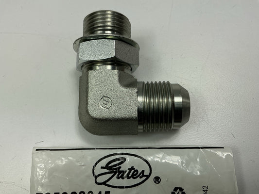 Gates Male O-Ring Boss To Male JIC 37° Flare 90° Angle 1-1/16-12 Thread