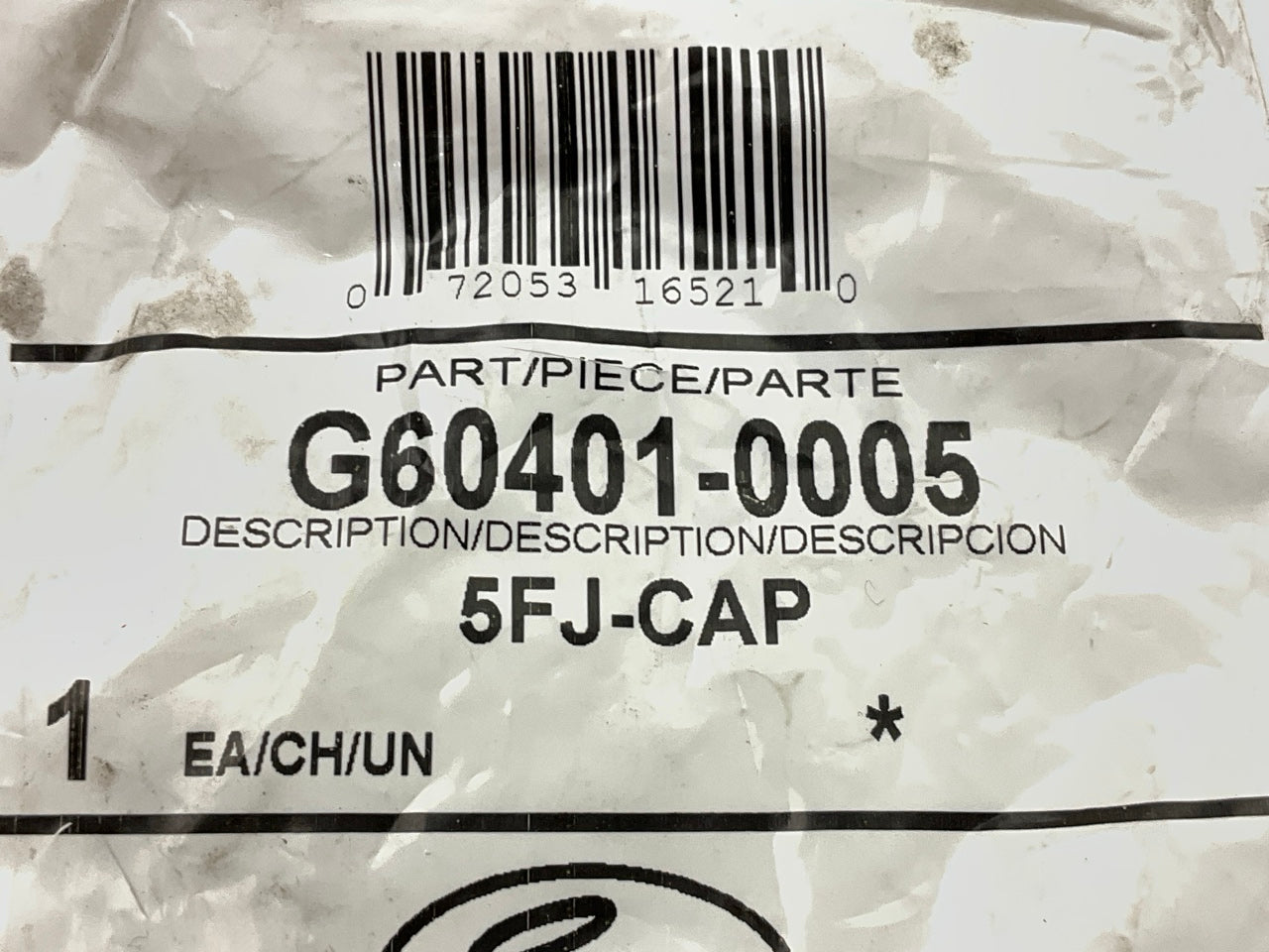 Gates G60401-0005 Female JIC 37° Flare Cap, 1/2''-20 - 5FJ-CAP