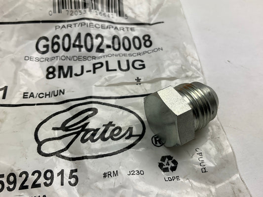 Gates G60402-0008 Male JIC 37° Flare Plug, 3/4''-16 - 8MJ-PLUG