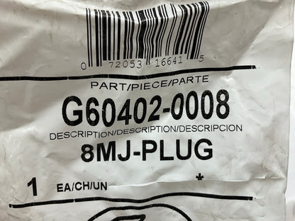 Gates G60402-0008 Male JIC 37° Flare Plug, 3/4''-16 - 8MJ-PLUG
