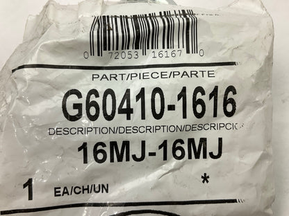 Gates G60410-1616 Male JIC 37° Flare To Male JIC 37° Flare Fitting, 16MJ-16MJ