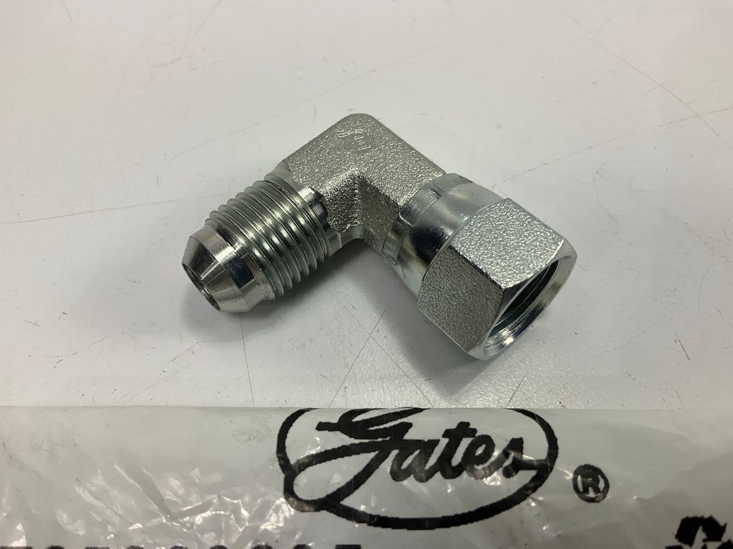 Gates Male JIC 37° Flare To Female JIC 37° Flare Swivel 90° Angle 9/16-18 Thread