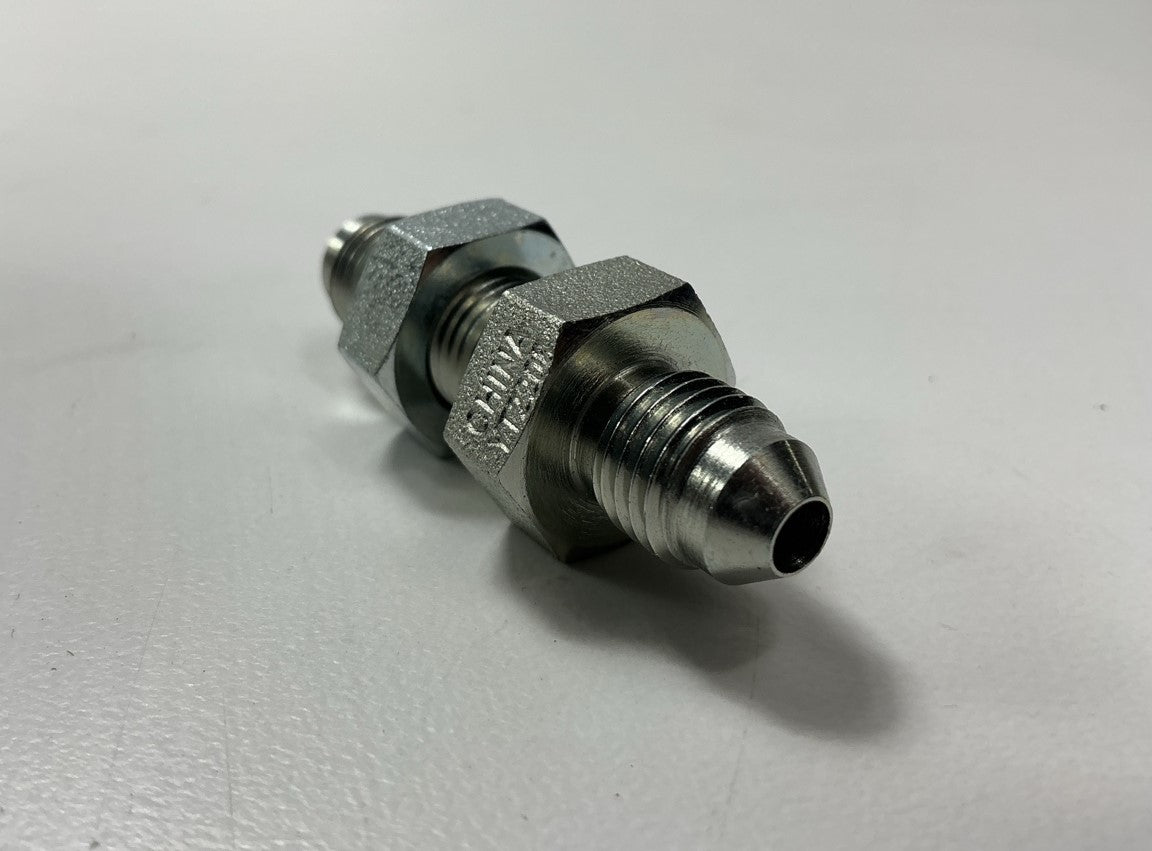 G60445-0404 - Male JIC 37° Flare To Male JIC 37° Flare Bulkhead 7/16-20 Thread