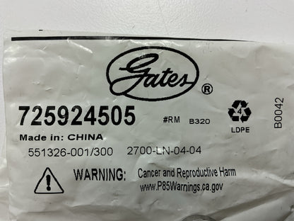 G60445-0404 - Male JIC 37° Flare To Male JIC 37° Flare Bulkhead 7/16-20 Thread