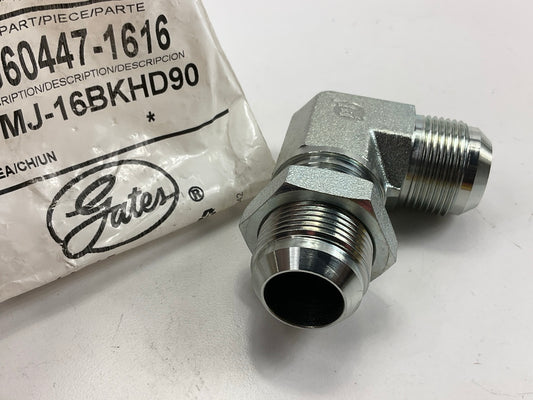 Gates G60447-1616 90° Male JIC 37° Flare To Male JIC 37° Flare Bulkhead Adapter
