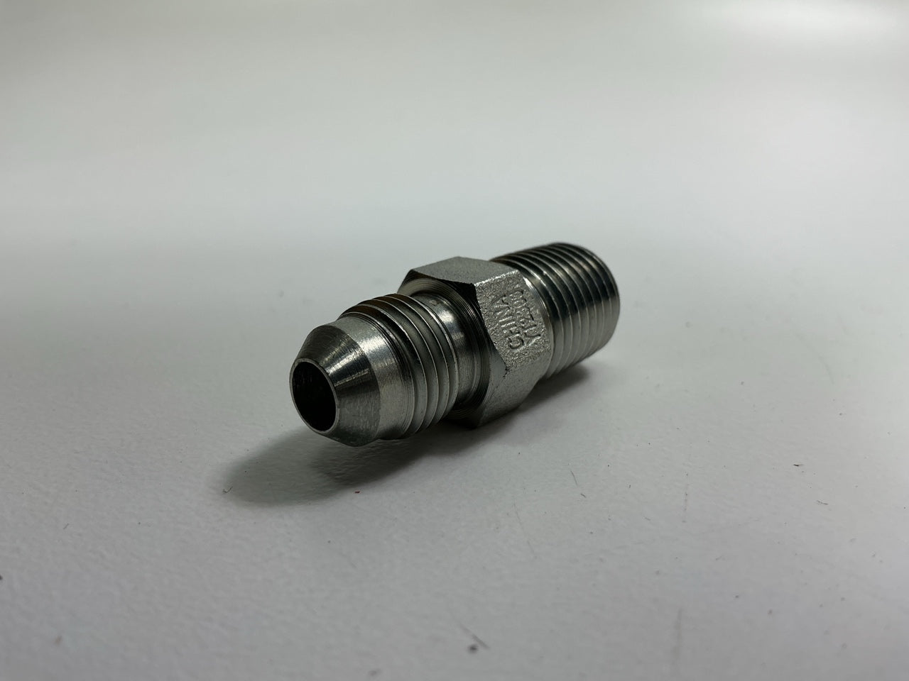 Gates G60490-0504 Male JIC 37° Flare To Male Pipe NPTF, 1/2''-20 X 1/4''-18
