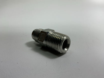 Gates G60490-0504 Male JIC 37° Flare To Male Pipe NPTF, 1/2''-20 X 1/4''-18