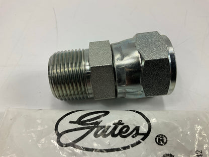 Gates G60520-1212 Female JIC 37° Flare Swivel To Male Pipe NPTF 1-1/16-12 Thread