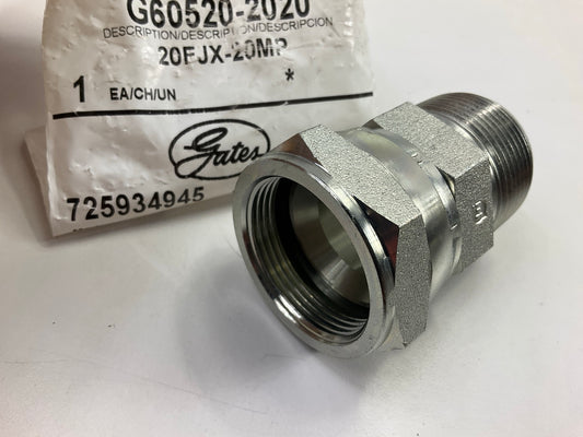 Gates G60520-2020 Female JIC 37° Flare Swivel To Male Pipe NPTF - 20FJX-20MP