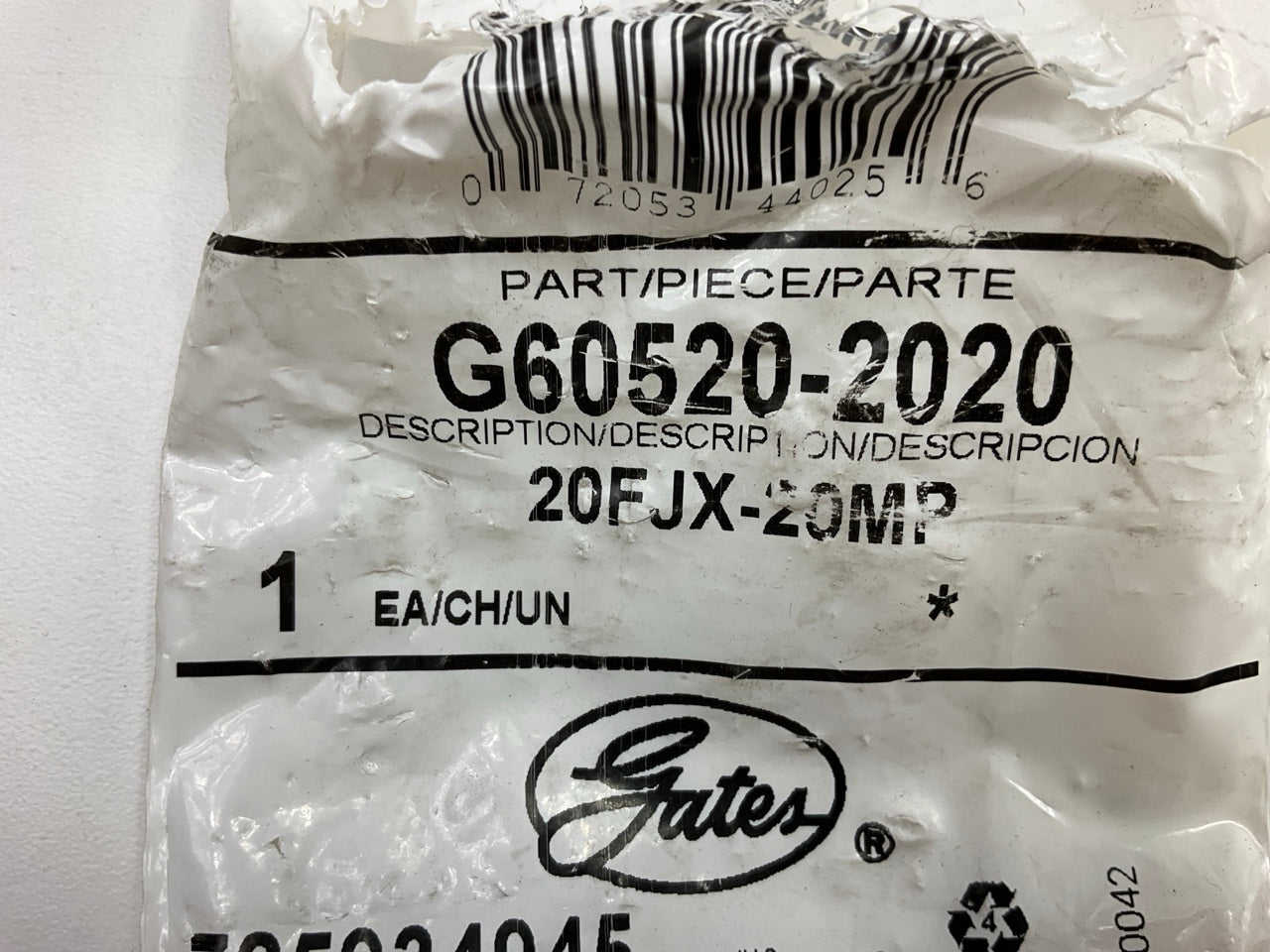Gates G60520-2020 Female JIC 37° Flare Swivel To Male Pipe NPTF - 20FJX-20MP