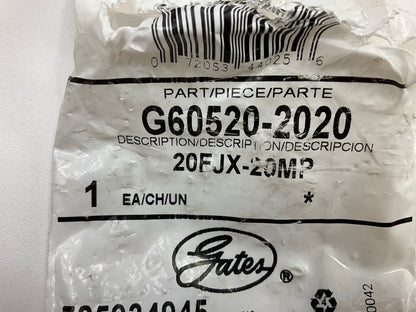 Gates G60520-2020 Female JIC 37° Flare Swivel To Male Pipe NPTF - 20FJX-20MP