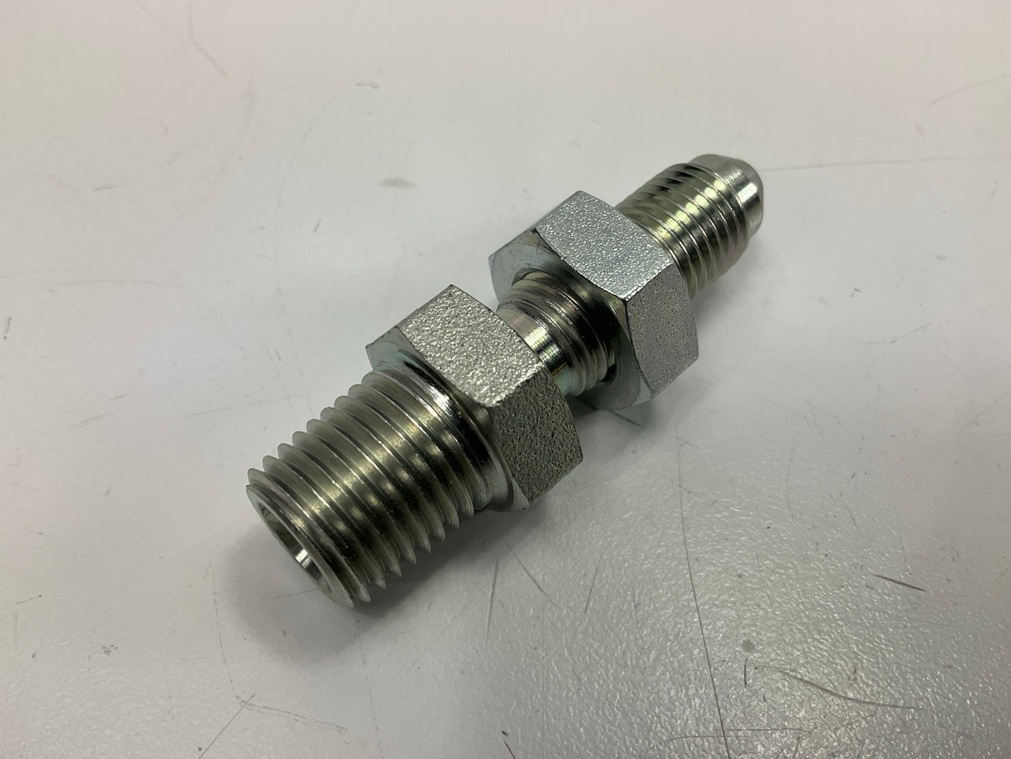 Gates G60541-0404 Male JIC 37° Flare Bulkhead To Male Pipe NPTF Hose Adapter