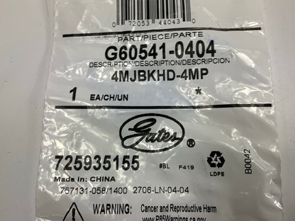 Gates G60541-0404 Male JIC 37° Flare Bulkhead To Male Pipe NPTF Hose Adapter