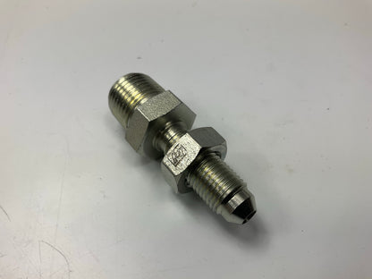 Gates G60541-0604 Male JIC 37° Flare Bulkhead To Male Pipe NPTF - 6MJBKHD-4MP