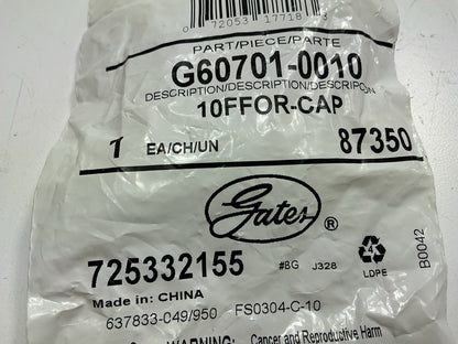 Gates G60701-0010 Female Flat-Face O-Ring Cap, 1-14'' Thread