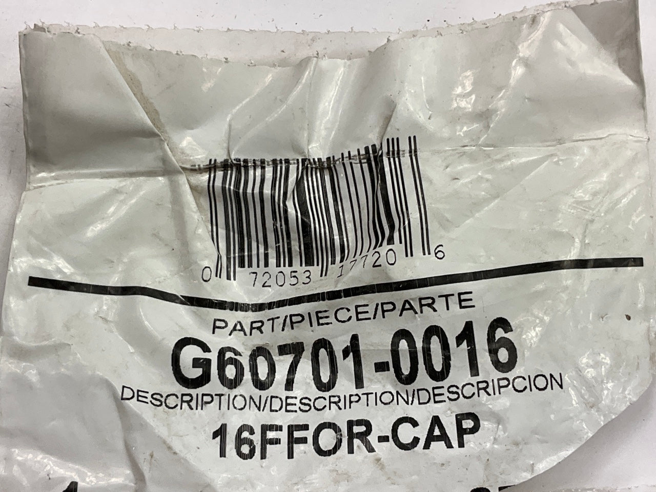 Gates G60701-0016 Female Flat-Face O-Ring Hydraulic Cap, 1-7/16''-12 - 16FFOR-CAP