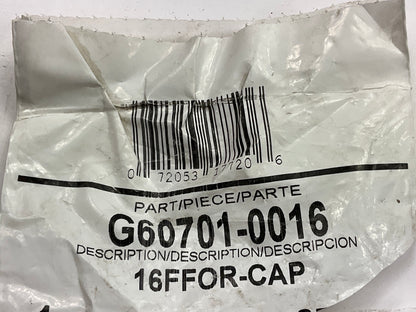 Gates G60701-0016 Female Flat-Face O-Ring Hydraulic Cap, 1-7/16''-12 - 16FFOR-CAP