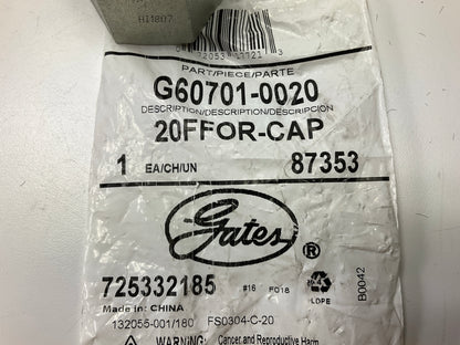 Gates G60701-0020 Female Flat-Face O-Ring Hydraulic Cap, 1-11/16''-12, 16FFOR-CAP
