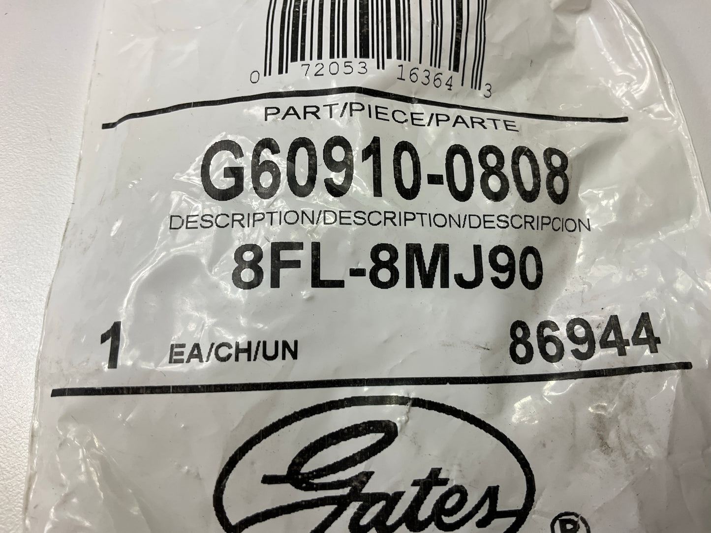 Gates G60910-0808 90° Code 61 O-Ring Flange To Male JIC 37° Flare Adapter