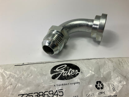 Gates G60910-1212 90° Code 61 O-Ring Flange To Male JIC 37° Flare Adapter