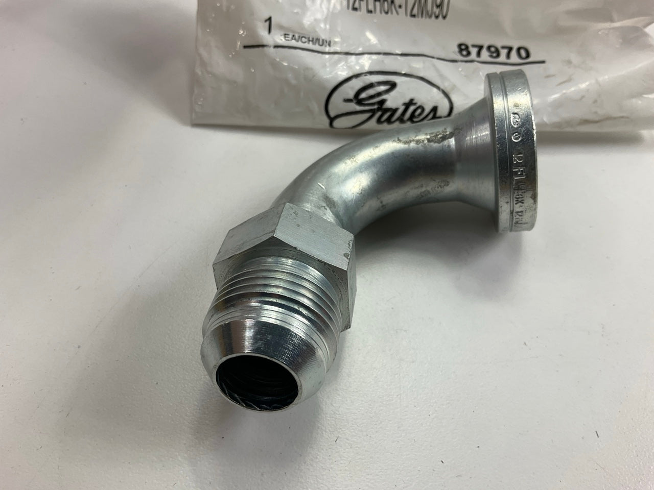 Gates G60940-1212 Code 62 O-Ring Flange Heavy To Male JIC 37° Flare 90° Adapter
