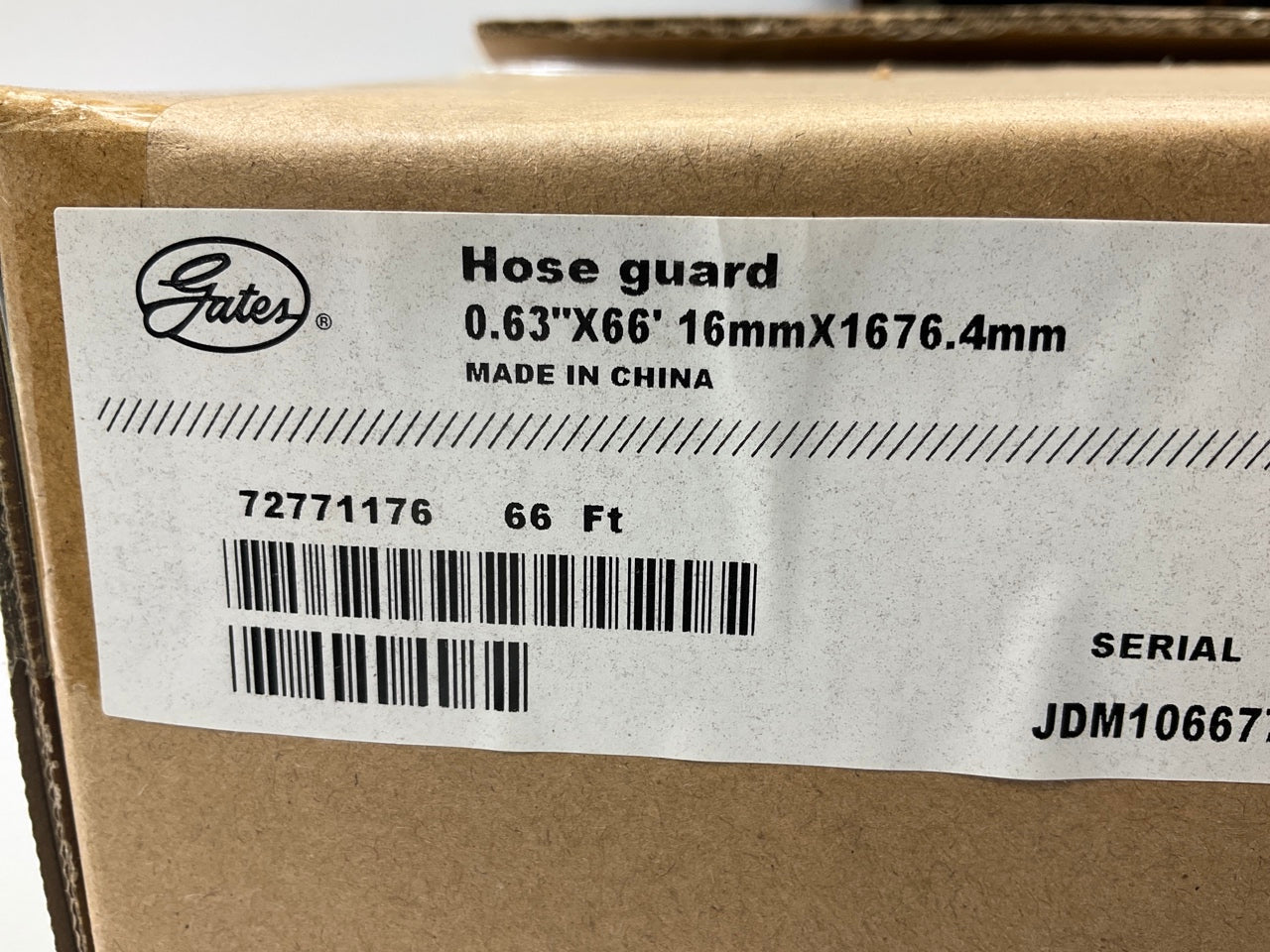 66 FEET - Gates G80901-0012 5/8'' Hydraulic Hose Protective Guard Poly Sleeve
