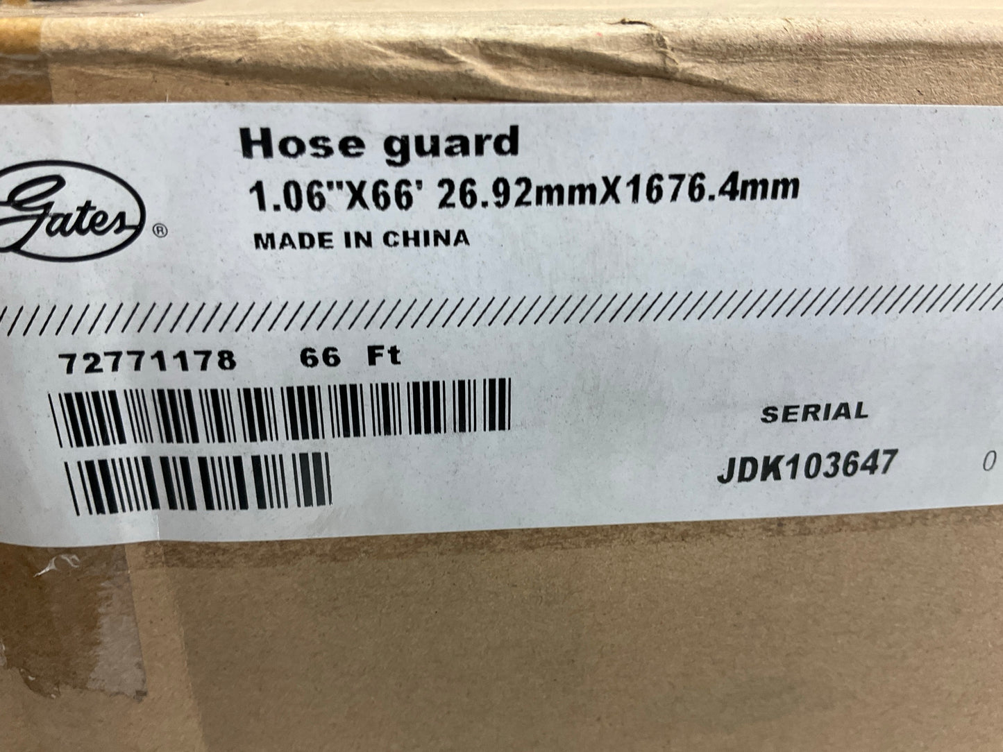 Gates G80901-0020 Hydraulic Hose Protective Poly Guard Sleeve For 1.1''-1.35'' OD