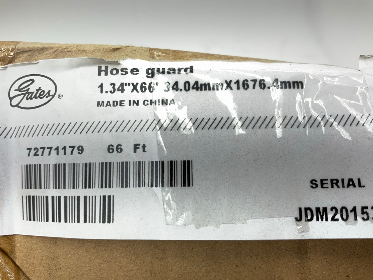 66 FEET - Gates G80901-0024 Hydraulic Hose Protector Guard Sleeve 1.4''-1.7'' Hose