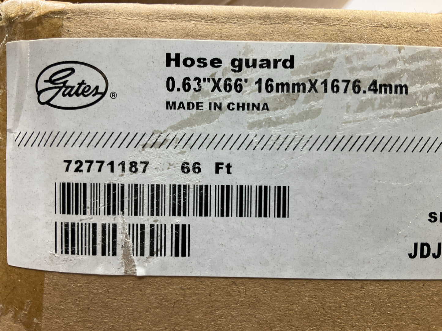 Gates G80902-0012 Polysleeve High Density Thermoplastic Hose Guard, 0.63'' X 66'