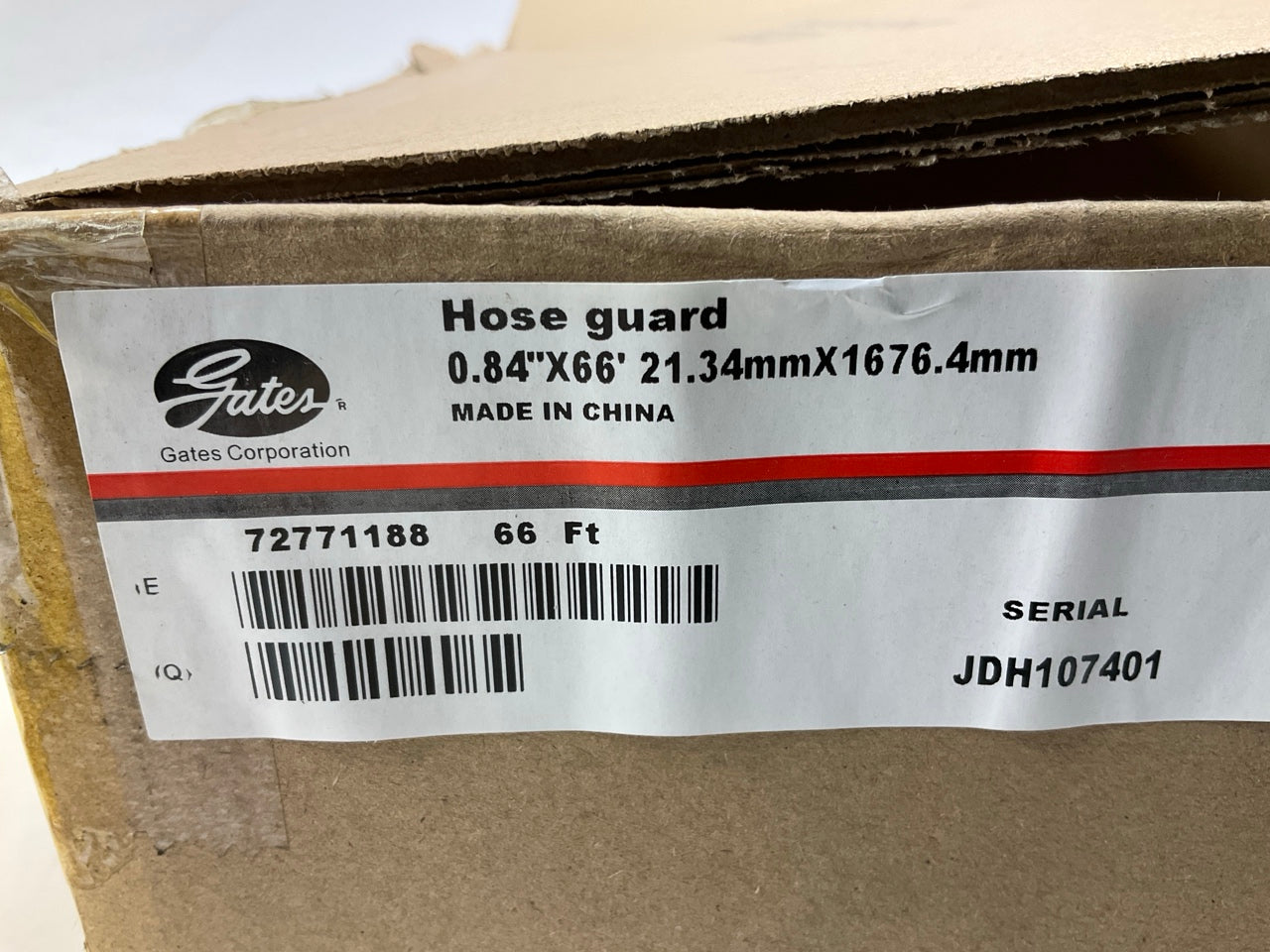 66 FEET - Gates 16PSY G80902-0016 Hydraulic Hose Guard Sleeve 0.86-1.08 OD Hose