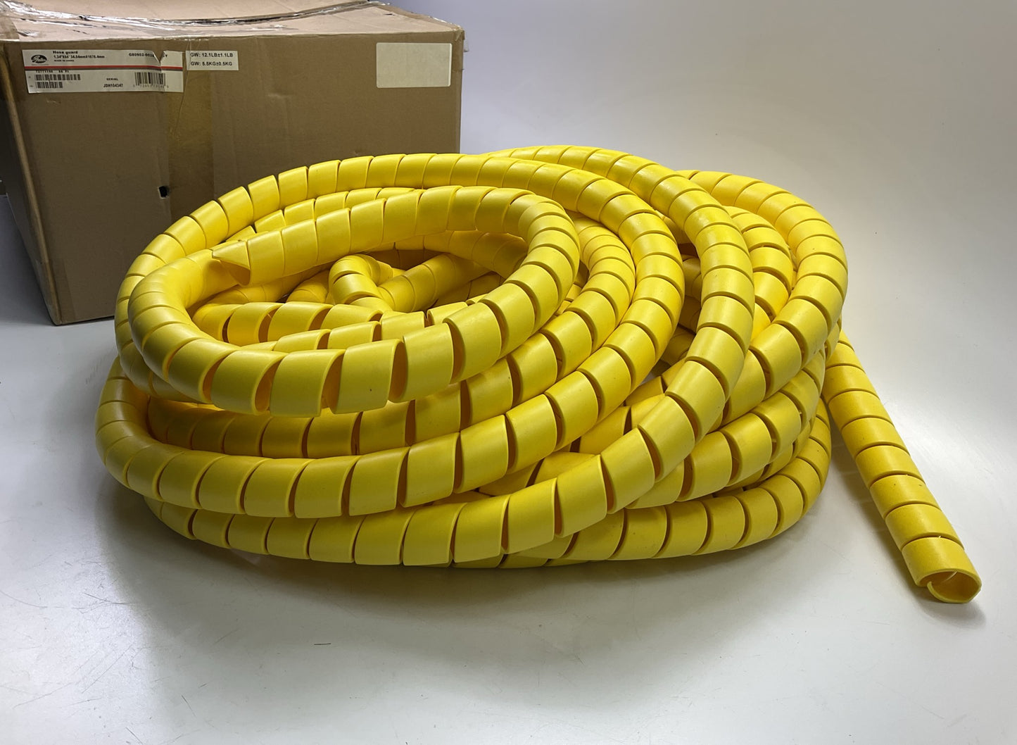 66' - Gates G80902-0024 Hydraulic Hose Yellow Poly Sleeve Guard Wrap 1.36''-1.74''