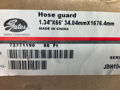 66' - Gates G80902-0024 Hydraulic Hose Yellow Poly Sleeve Guard Wrap 1.36''-1.74''