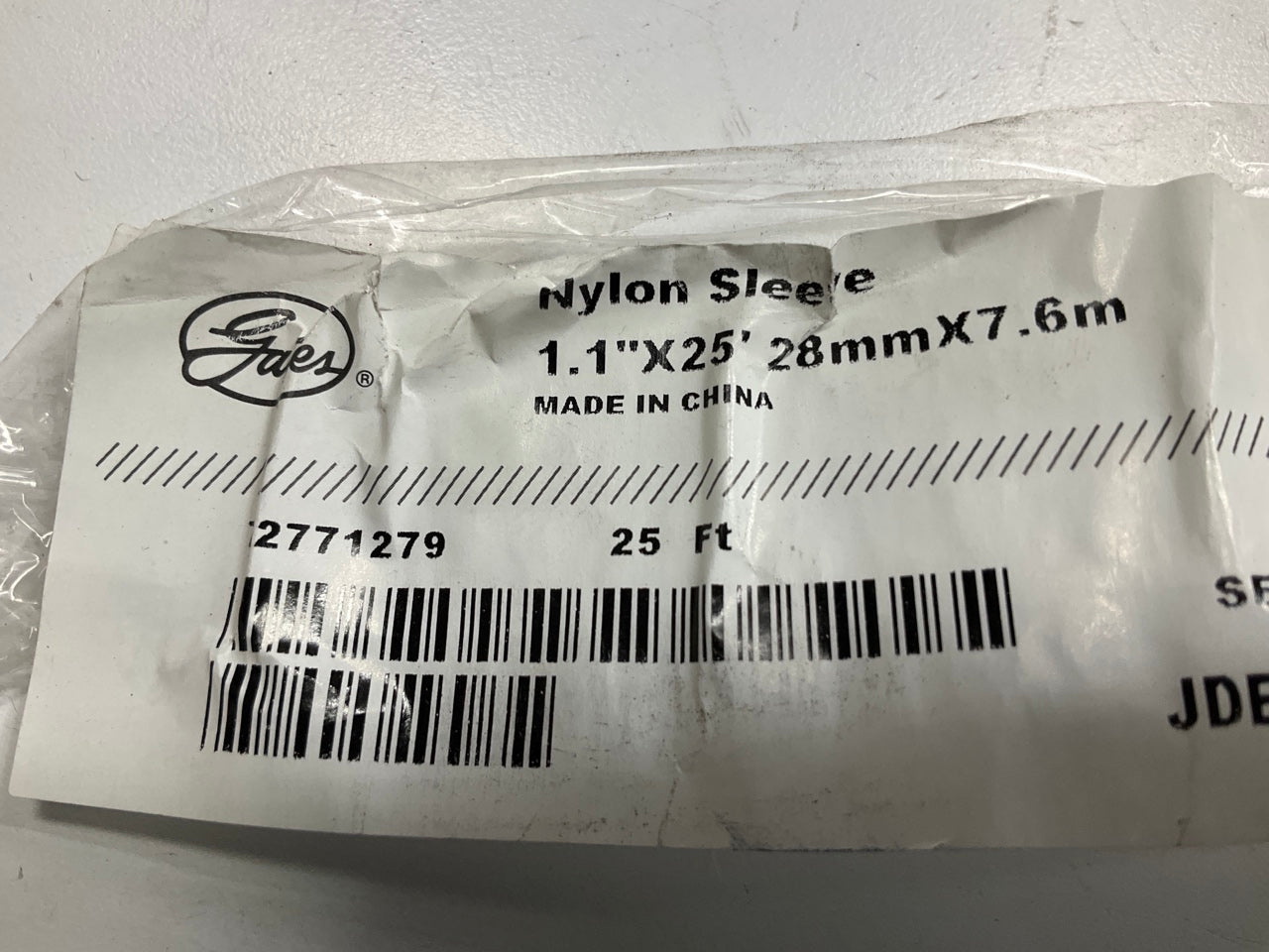 Gates G81801-0016 Hydraulic Hose Nylon Protective Guard Sleeve 1.1'' X 25 Feet