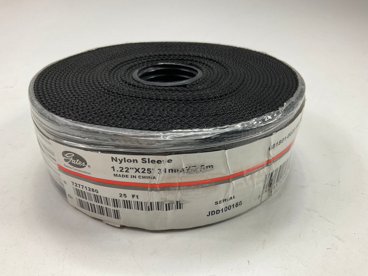 Gates G81801-0020 Hydraulic Hose 25' Nylon Protective Sleeve Guard 1.22''