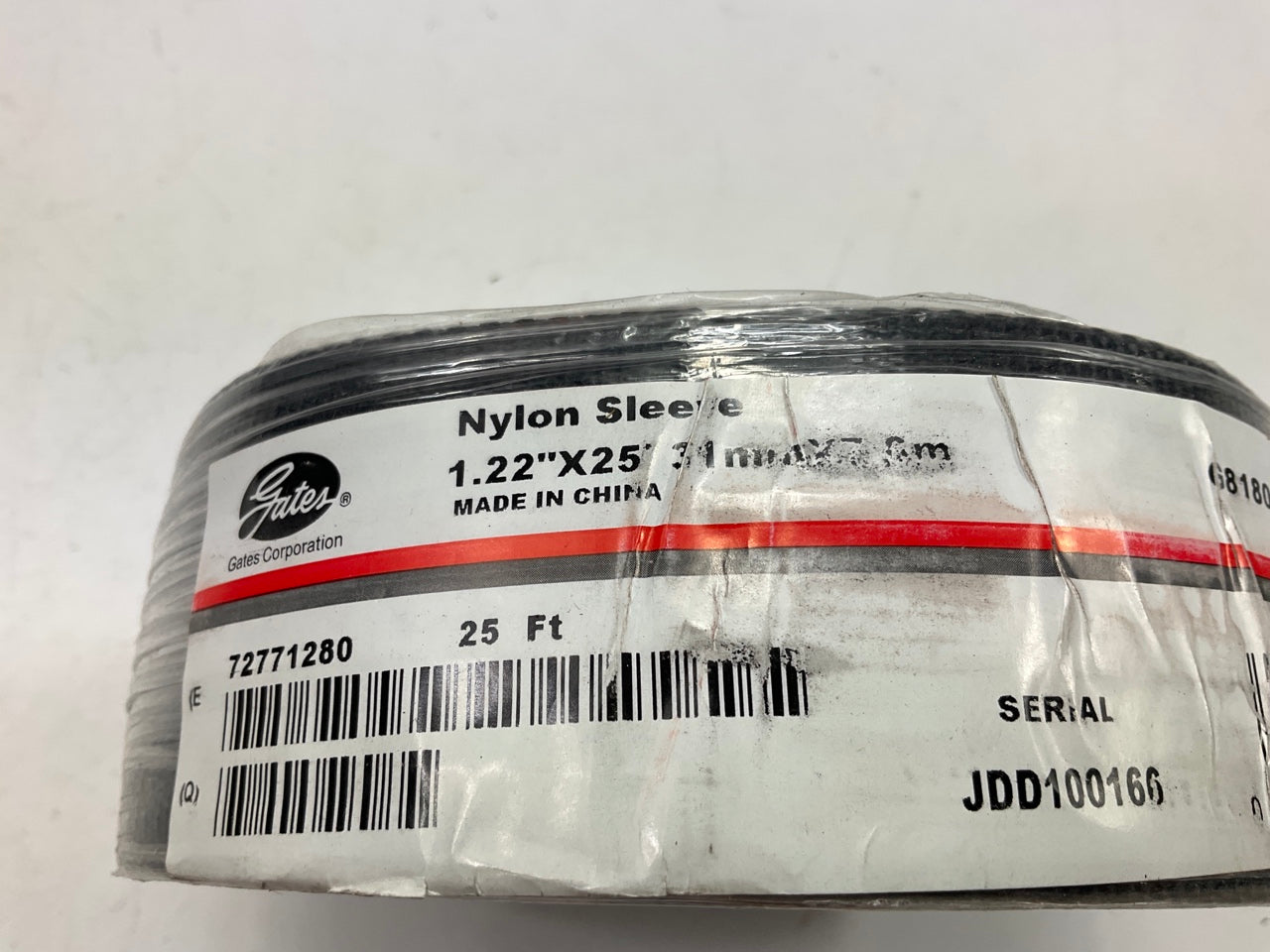 Gates G81801-0020 Hydraulic Hose 25' Nylon Protective Sleeve Guard 1.22''
