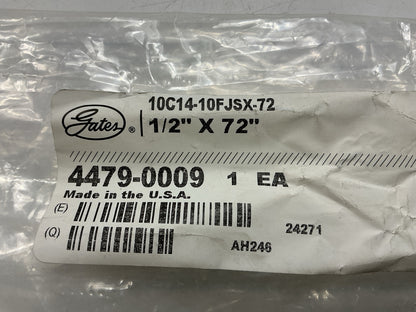 Gates G89170-1072 6' C14 Hydraulic Hose 1/2'' ID (2) Flare Swivel (FJSX) Couplers