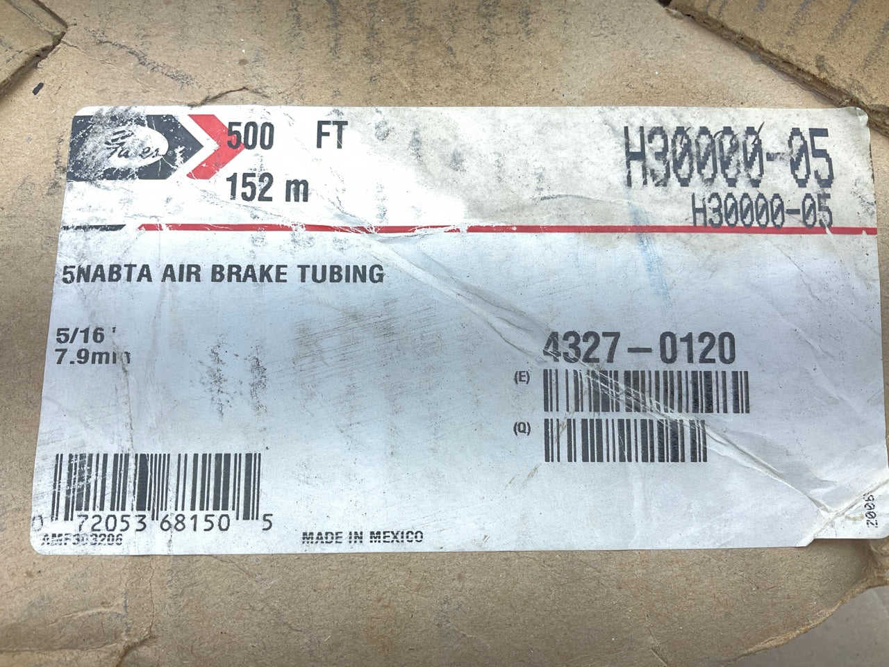 500 Feet Roll - Gates H30000-05 Air Brake Hose Tube Tubing 5/16'' 5NABTA