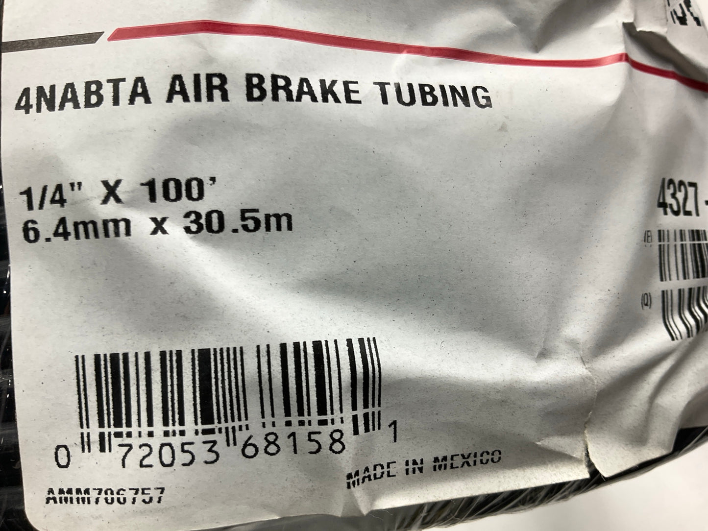 100 FEET - Gates H30002-04  1/4'' Nylon Hydraulic Air Brake Tube Tubing 150 PSI